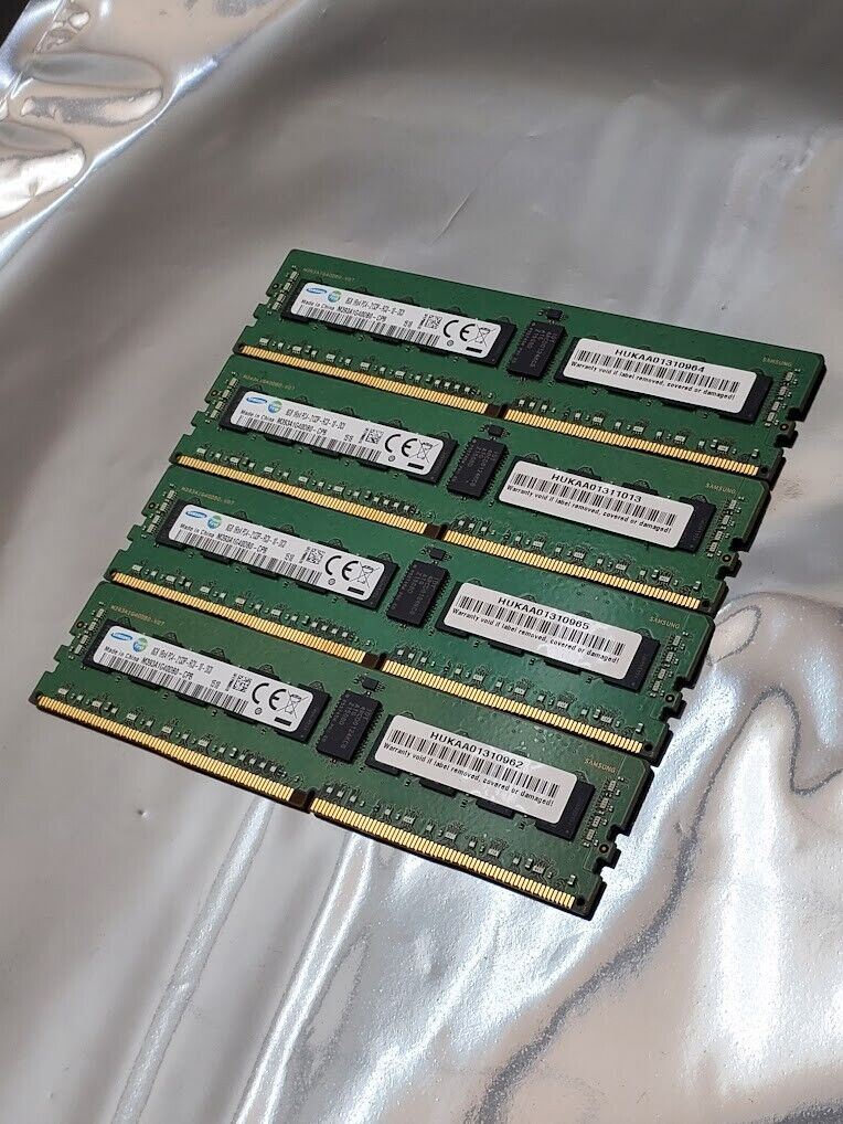 Samsung 32GB 4x8GB 1Rx4 PC4-2133P-RC0-10 DDR4 ECC Registered Server Memory