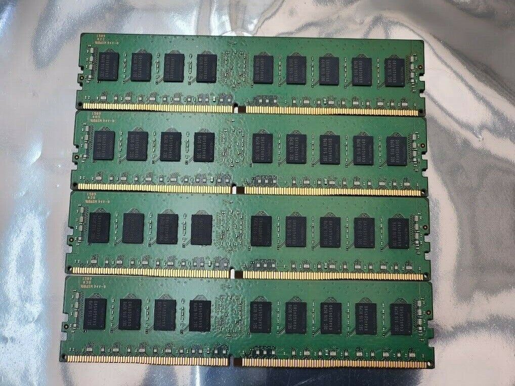 Samsung 32GB 4x8GB 1Rx4 PC4-2133P-RC0-10 DDR4 ECC Registered Server Memory