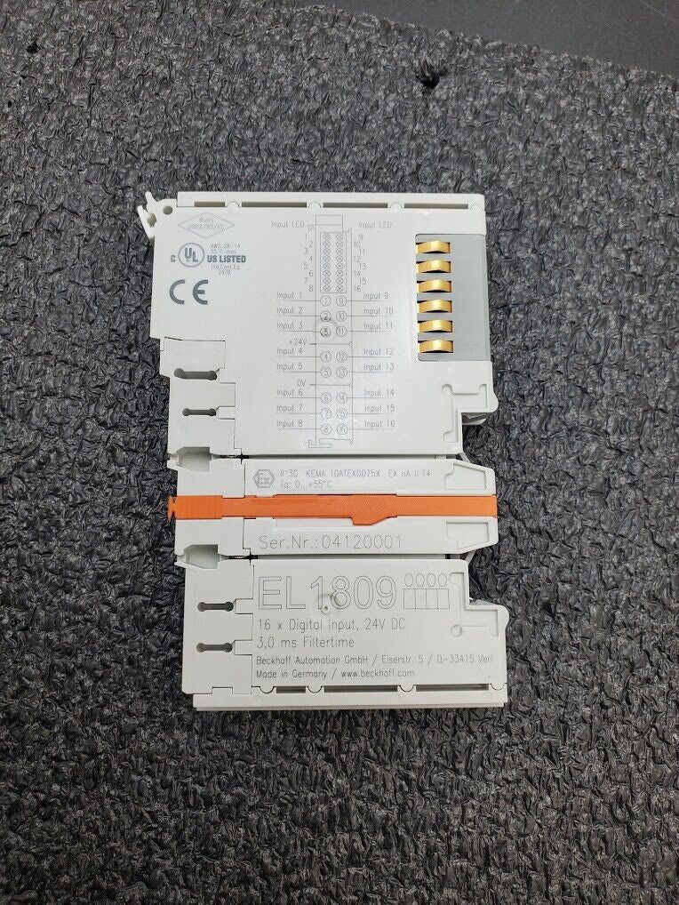 Beckhoff EL1809 16x Digital Input 24VDC Module 3.0ms Filtertime