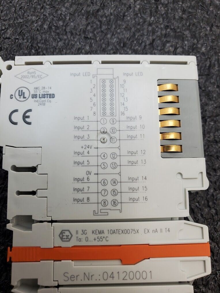 Beckhoff EL1809 16x Digital Input 24VDC Module 3.0ms Filtertime