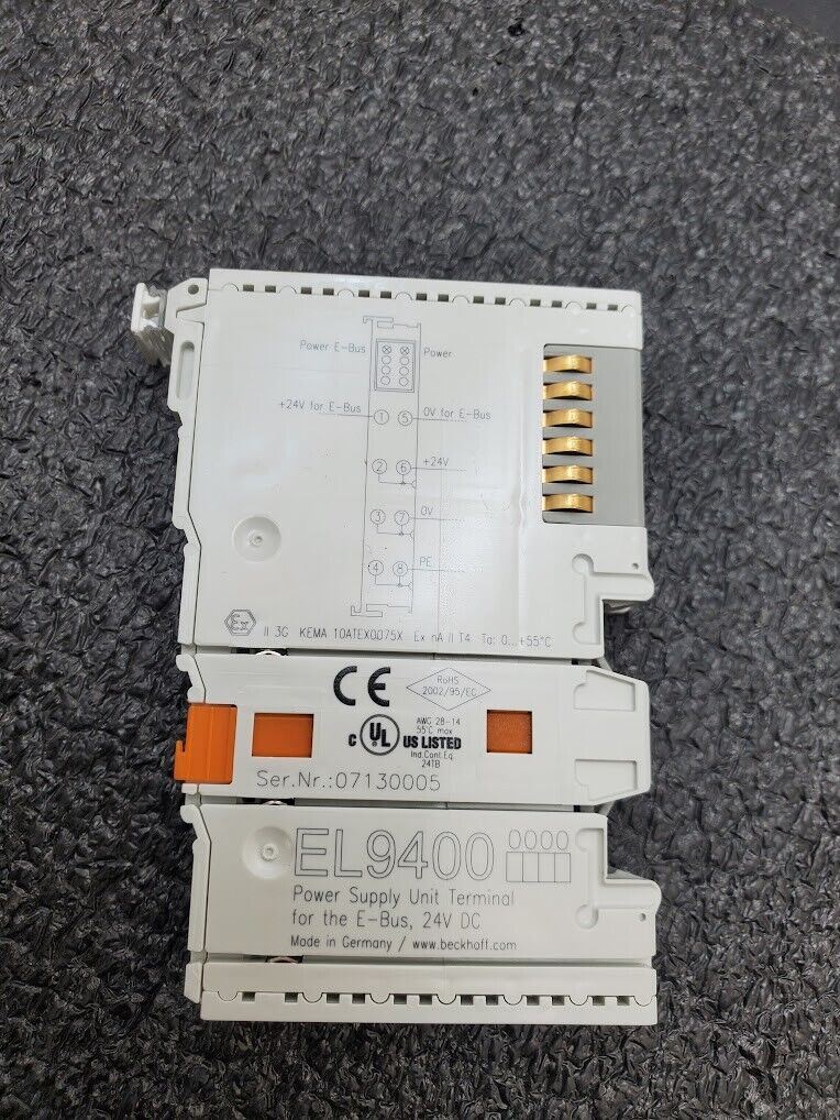 Beckhoff EL9400 Power Supply Terminal 24V DC For E-Bus