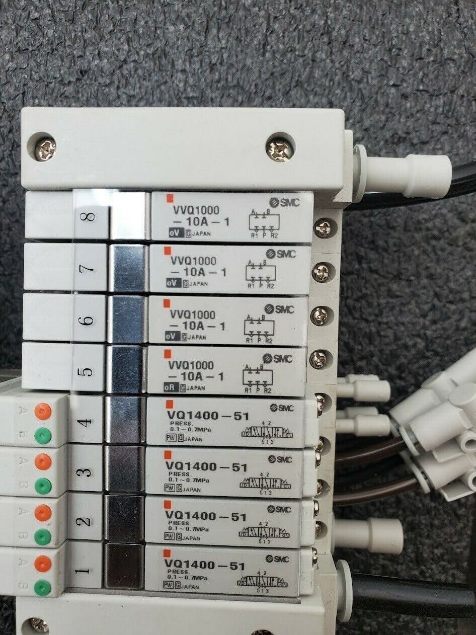SMC Pneumatic Pneumatic Valve Actuator Switches 24VDC Solenoid Control Lot of 3