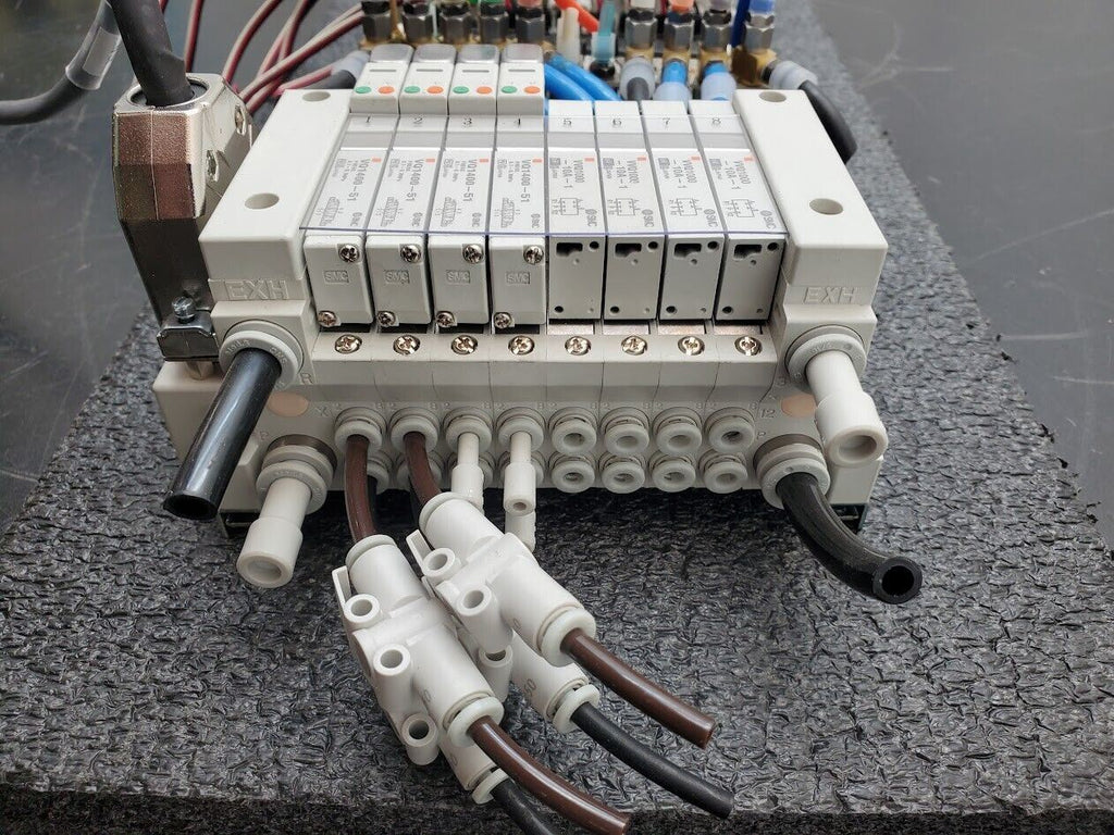 SMC Pneumatic Pneumatic Valve Actuator Switches 24VDC Solenoid Control Lot of 3