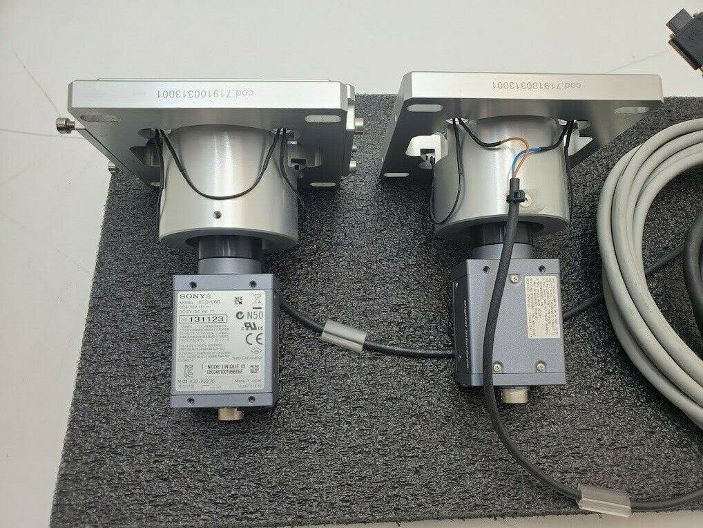 2x SONY XCD-V60 Industrial Black and White Camera 300k pixels Tamron 1:2.8 50mm