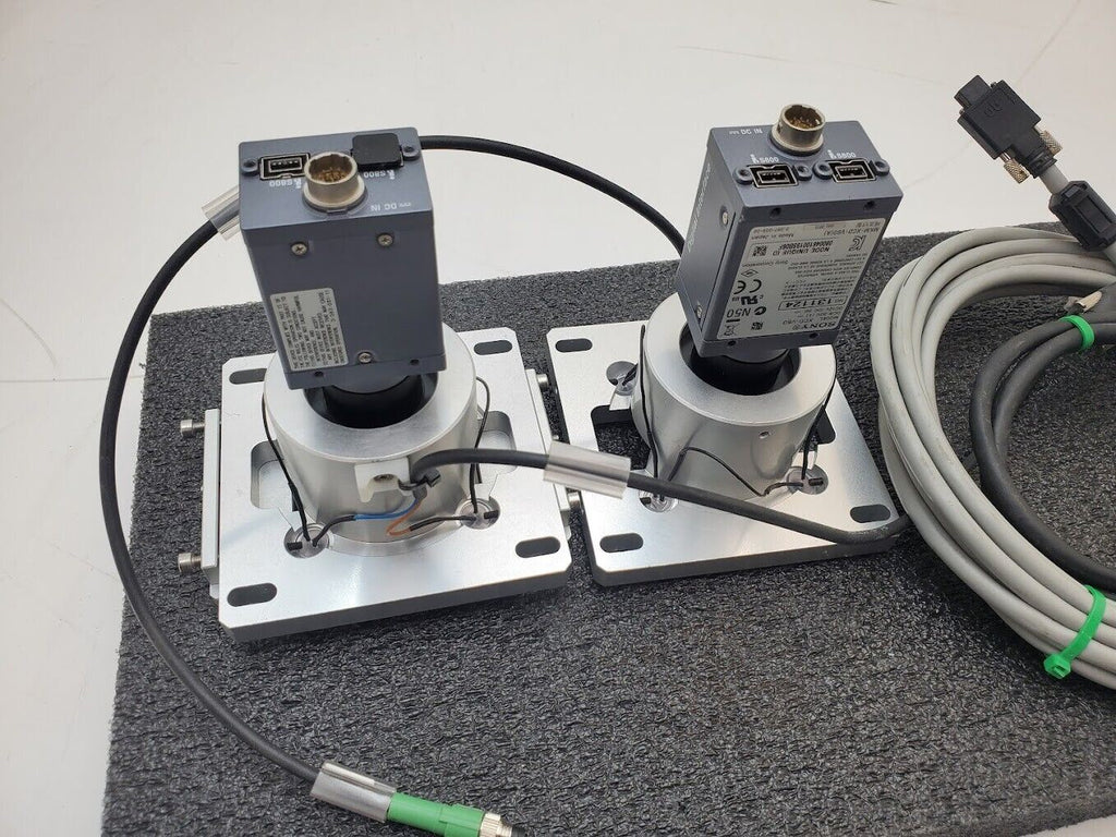 2x SONY XCD-V60 Industrial Black and White Camera 300k pixels Tamron 1:2.8 50mm