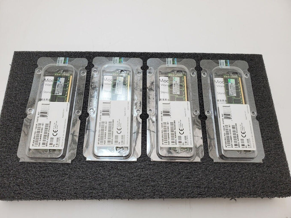 32Gb 4x8GB HP 500205-071 RAM Memory 2RX4 PC3-10600R Factory Sealed New In Box