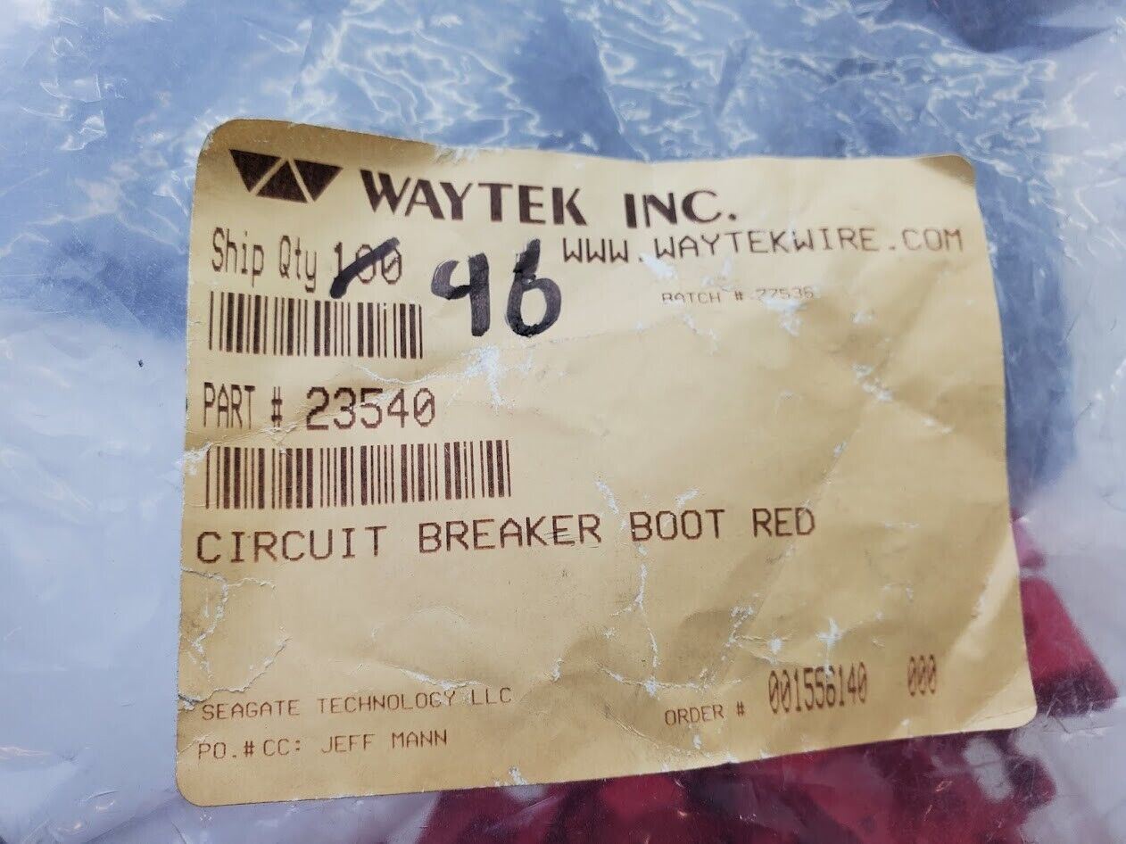 Lot of 168 A19 B45 Waytek Auto Reset Circuit Breaker Short Stop 20A 40A +Boots