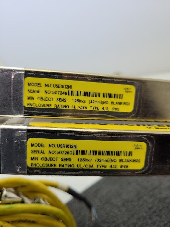 Banner USE1612NI & USR1612NI MICRO-SCREEN 16" Light Curtain Screen Set