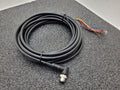 FINECABLES E343967 12Pin M12 Barrel Right Angle Male 12 Conductor New Pigtail 6M