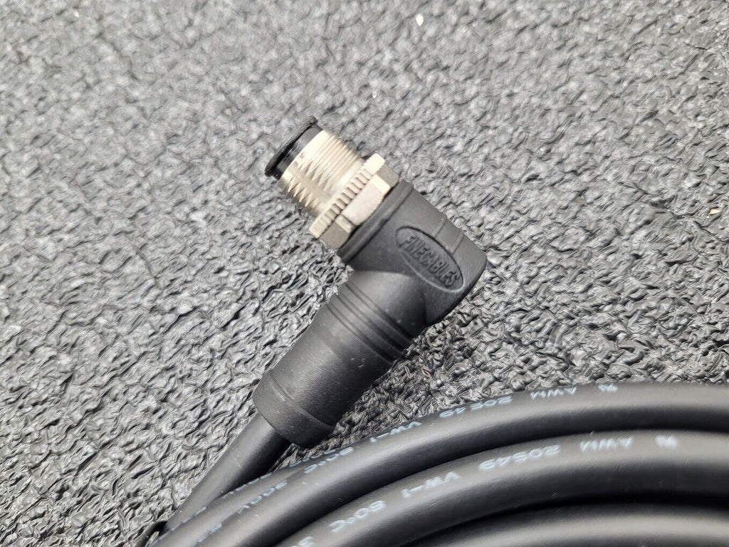 FINECABLES E343967 12Pin M12 Barrel Right Angle Male 12 Conductor New Pigtail 6M