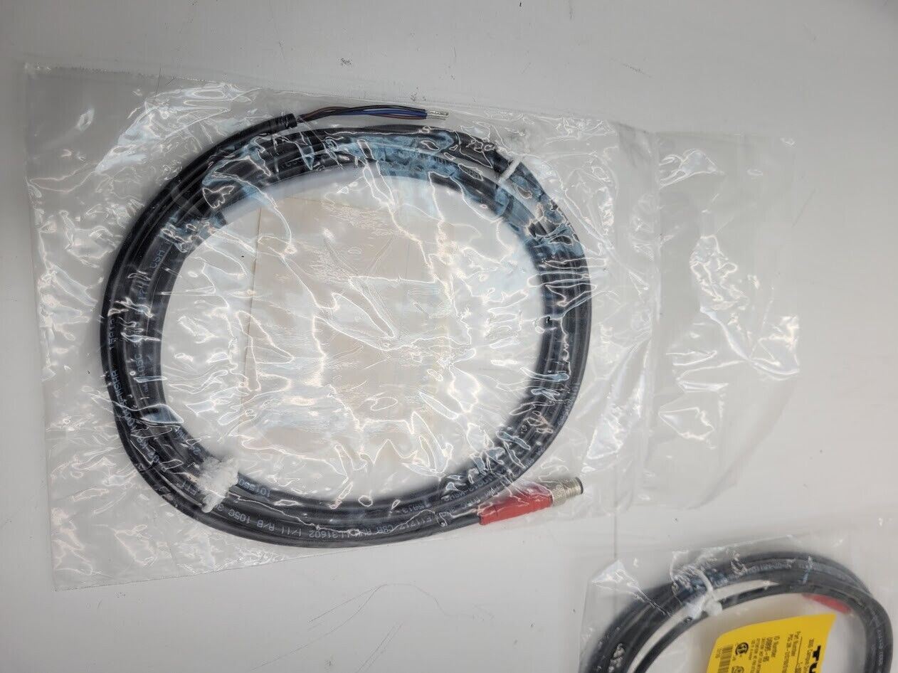 2x Turck Pico Fast PSG 3M-2/S760/S1055 M8 Male 3 Pin Pigtail Breakout Cordset