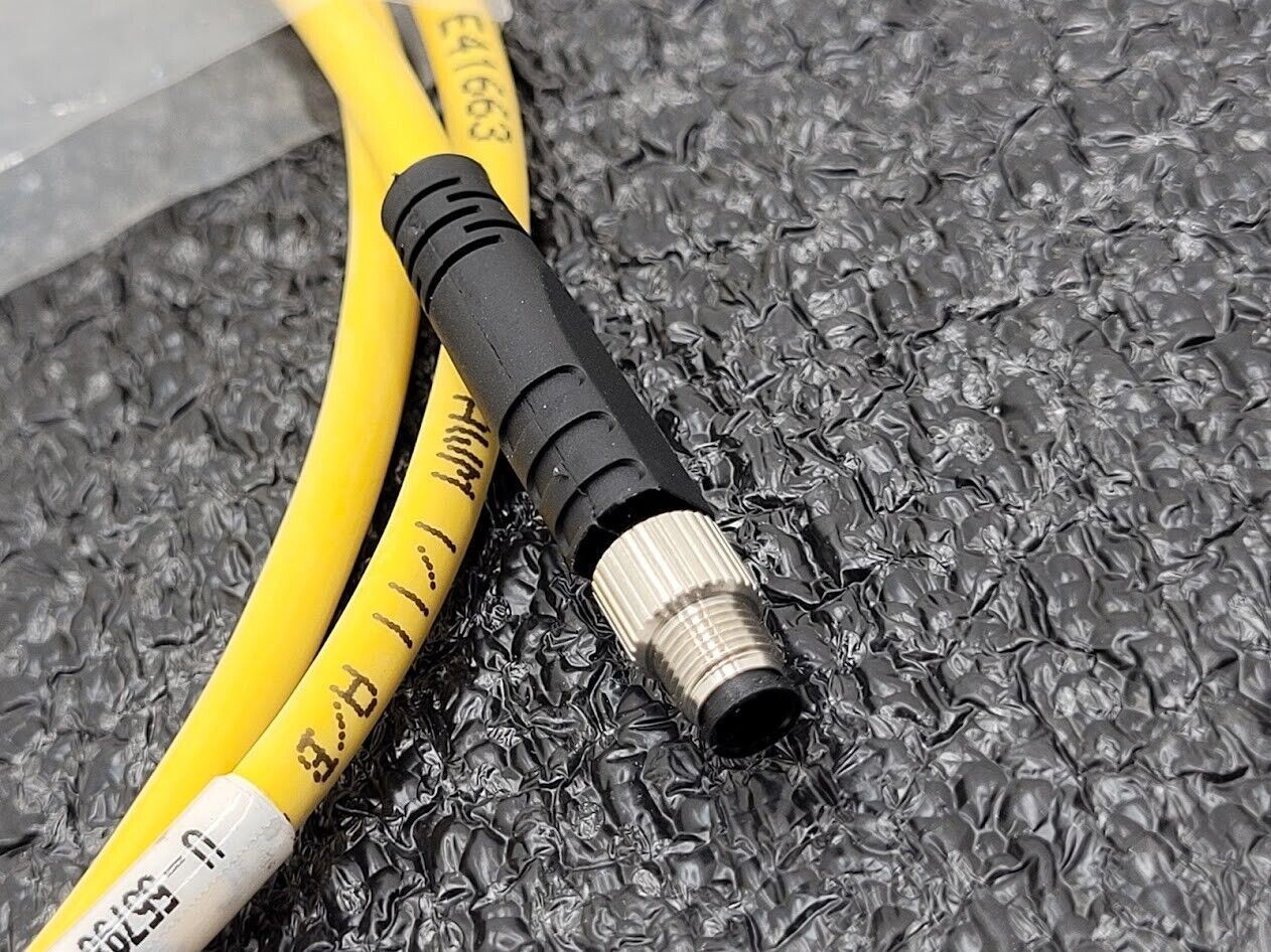 2x Turck PentaFast VKG 3M-1-VSG 3M/S90 Extension Cordset M5 Female to M5 Male