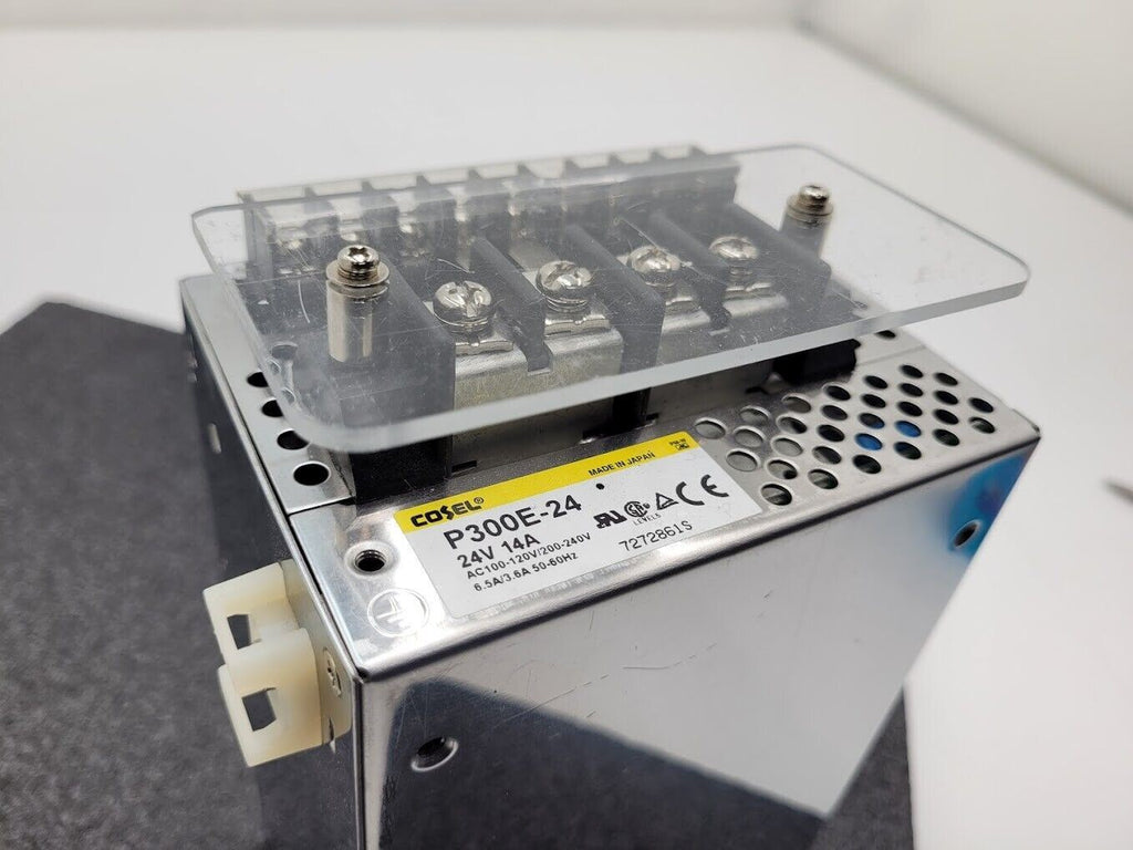 Cosel P300E-24 / P300E24 100-240VAC 6.5A Input 24V 14A 300W Output Working Pull
