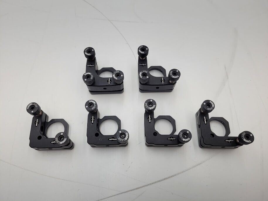 Lot of 6 Thorlabs Laser Lens KS1 Ø1" Precision Kinematic Mirror Mount KM100