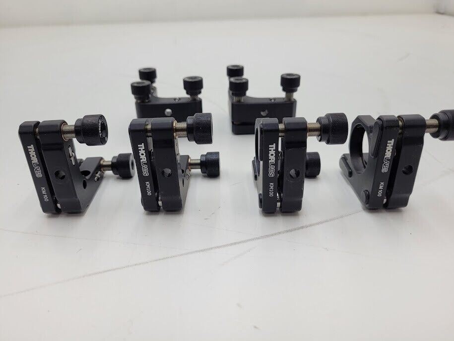 Lot of 6 Thorlabs Laser Lens KS1 Ø1" Precision Kinematic Mirror Mount KM100