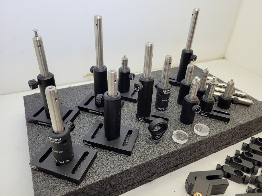 Lot of Thorlabs Laser Lens Posts Mounts Holders Brackets Mounting Bases .5" Rods