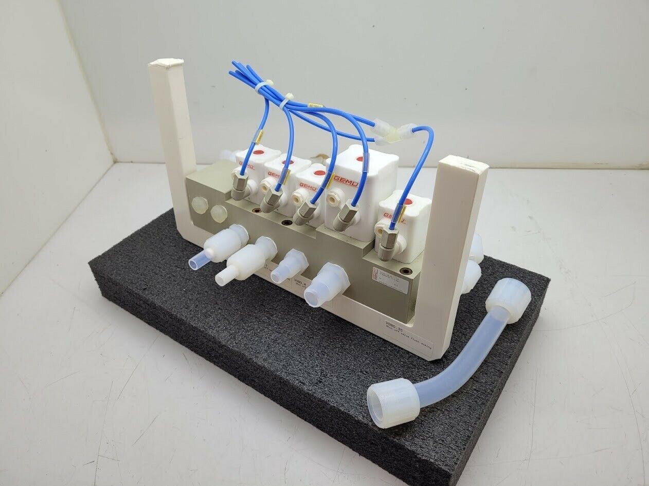 Gemu 5 Valve Diaphragm Shutoff Manifold Valve Air Open Spring Close PN4 PP