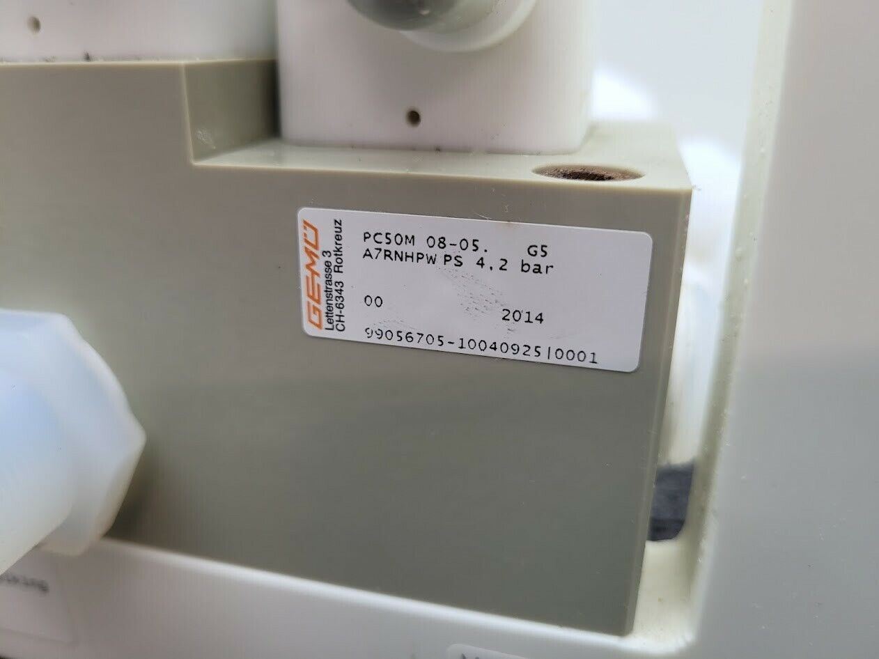 Gemu 5 Valve Diaphragm Shutoff Manifold Valve Air Open Spring Close PN4 PP