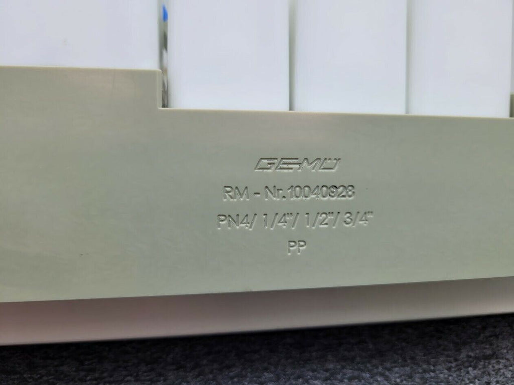 Gemu 5 Valve Diaphragm Shutoff Manifold Valve Air Open Spring Close PN4 PP