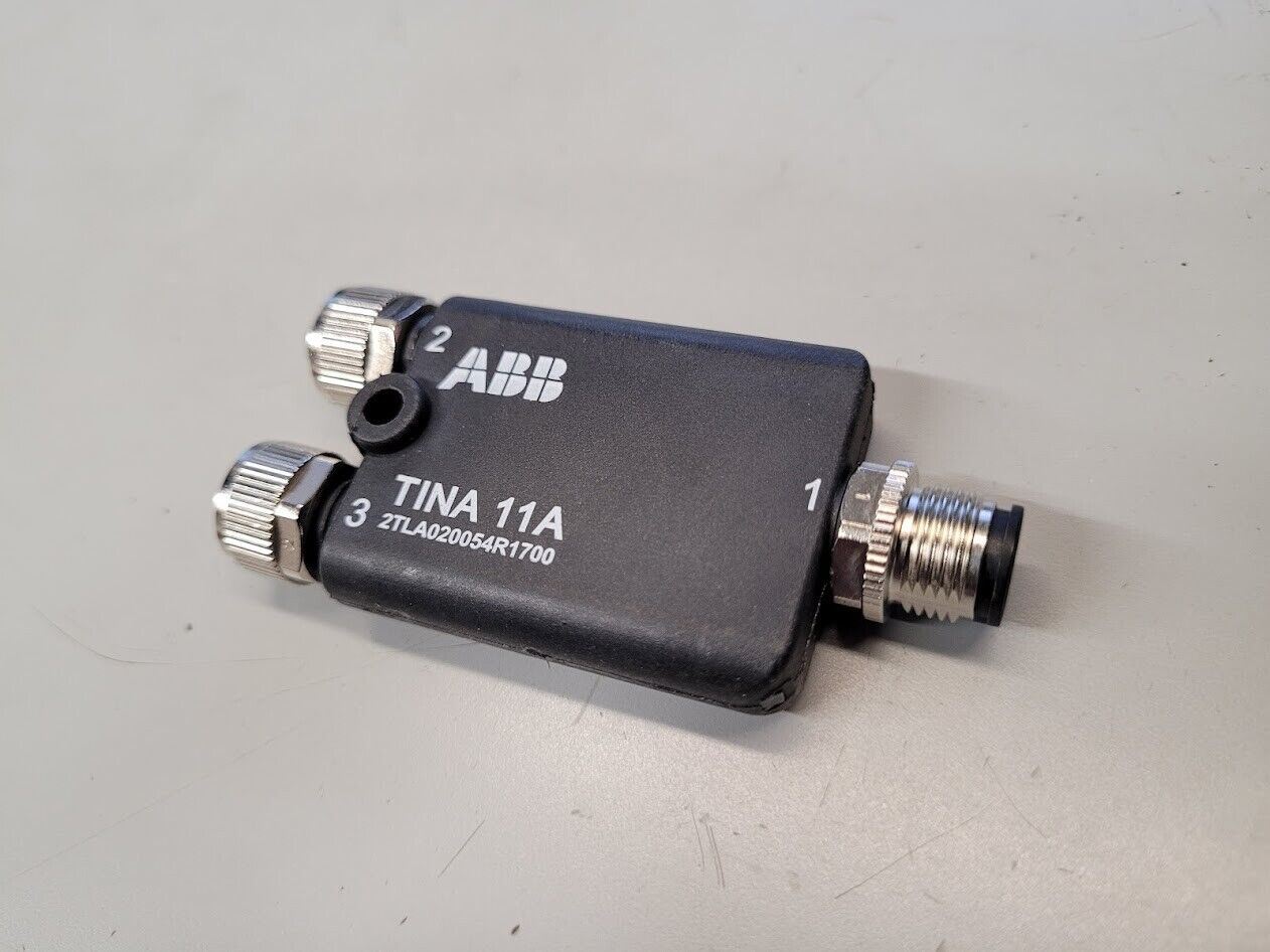 Asea Brown Boveri ABB TINA 11A 2TLA020054R1700 DYNlink 2x M12-5 F and 1x M12-5 M