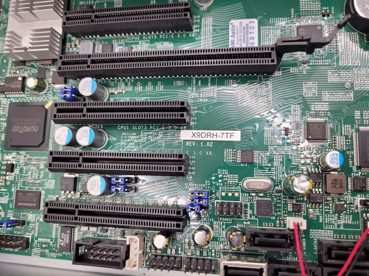 SuperMicro X9DRH-7TF E-ATX MotherBoard 2x E5-2620 v2 64Gb Ram 8 Bay SFF No Lid