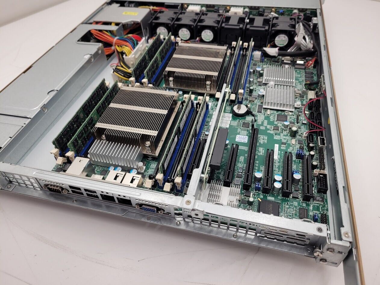SuperMicro X9DRH-7TF E-ATX MotherBoard 2x E5-2620 v2 64Gb Ram 8 Bay SFF No Lid