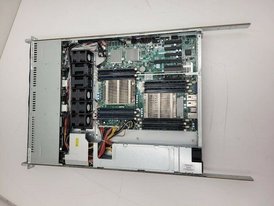 SuperMicro X9DRH-7TF E-ATX MotherBoard 2x E5-2620 v2 64Gb Ram 8 Bay SFF No Lid