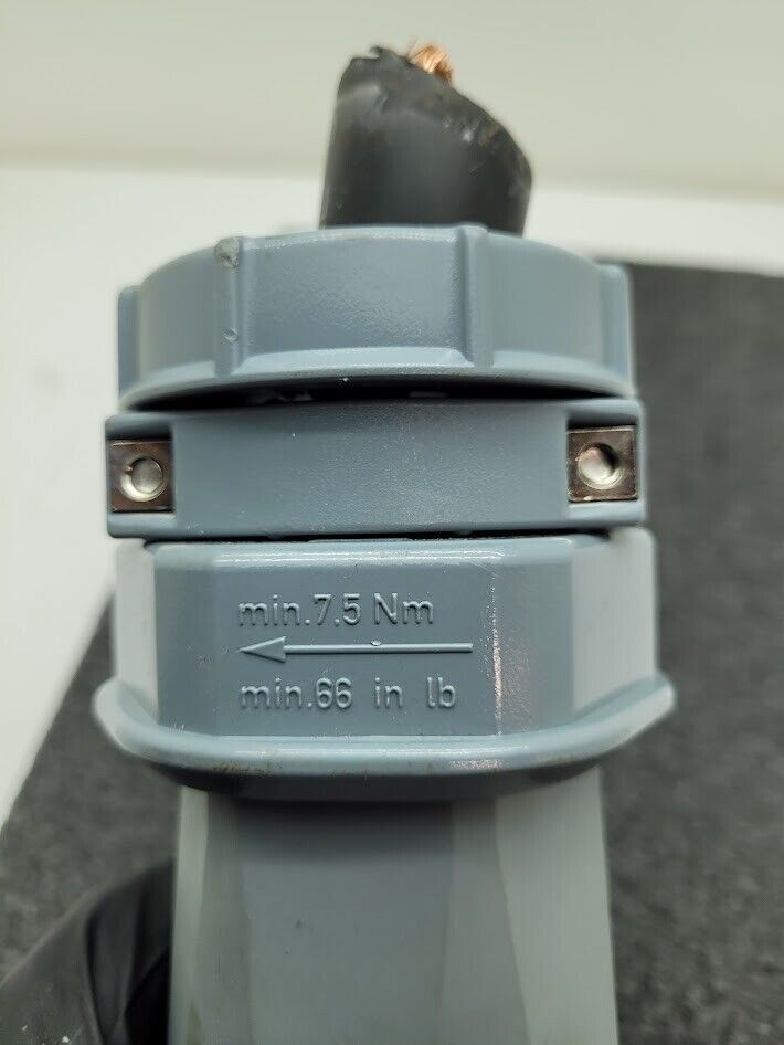 Mennekes ME460P9W Male Power Plug 4 Pin  and Sleeve 3 Wire Plug 3PH 4W 250V 60A