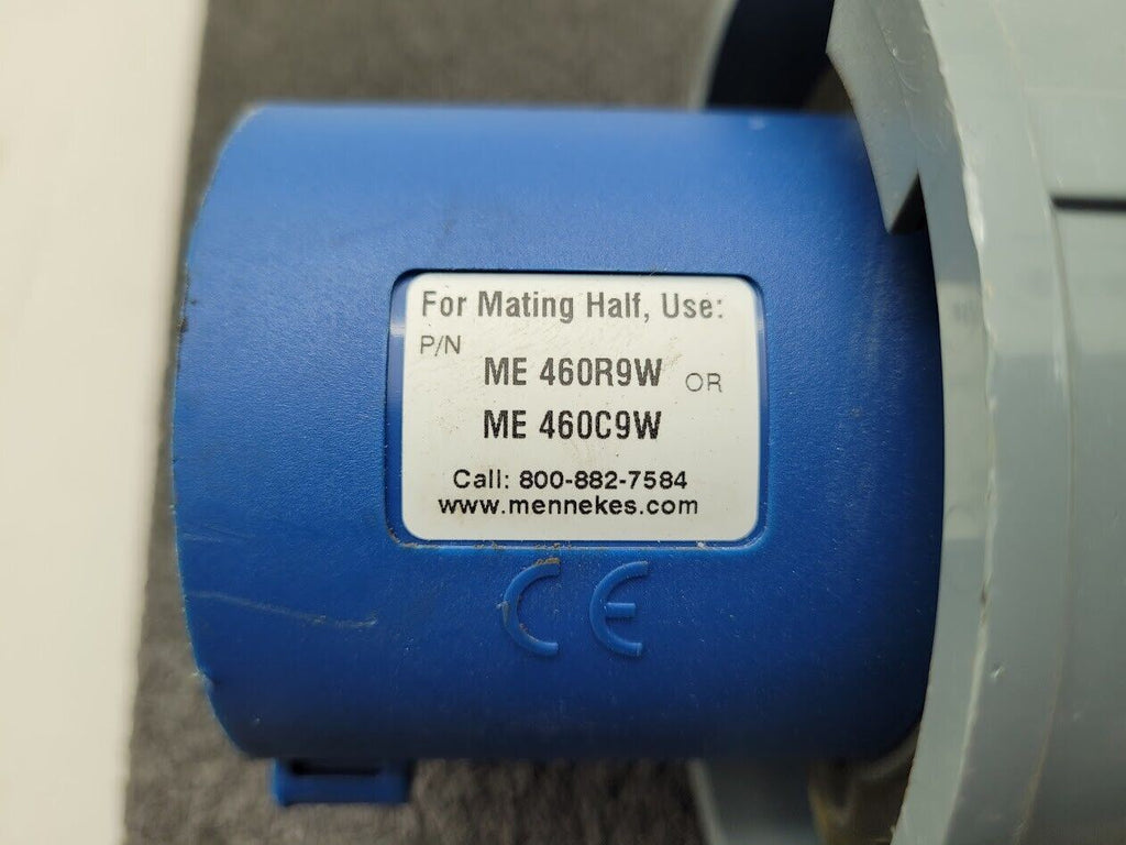 Mennekes ME460P9W Male Power Plug 4 Pin  and Sleeve 3 Wire Plug 3PH 4W 250V 60A