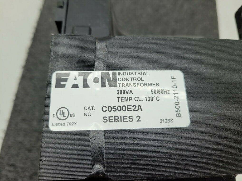 Eaton C0500E2A Industrial Control Transformer 500 VA 240/480 Primary 120VAC Out