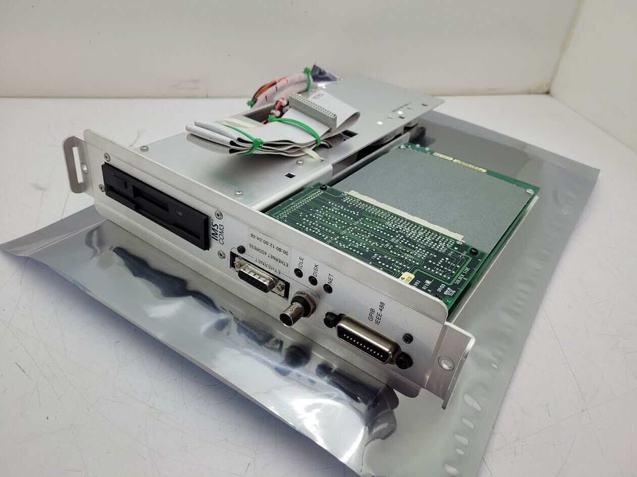 IMS Electra COM3 Test Station GPIB Ethernet PCB Card w/ IDE HDD, 3.5" FDD