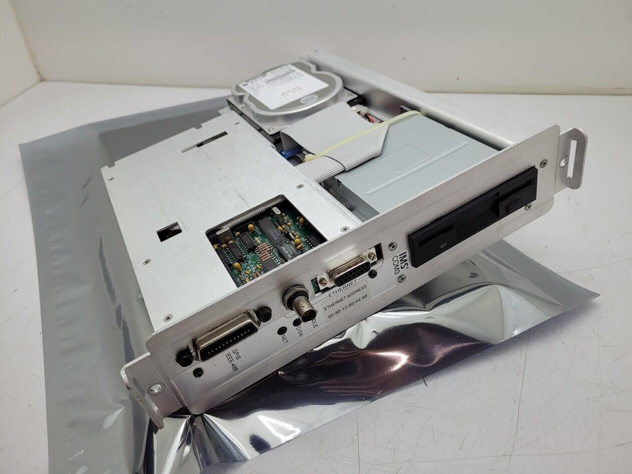 IMS Electra COM3 Test Station GPIB Ethernet PCB Card w/ IDE HDD, 3.5" FDD