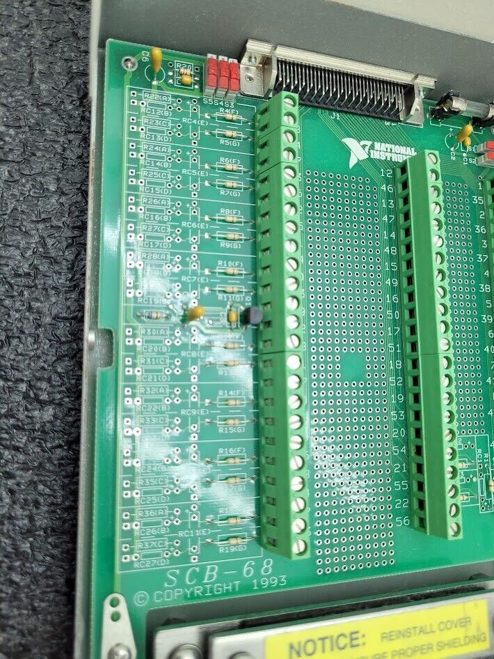 National Instruments NI SCB-68 Shielded I/O Connector Block Screw Terminal