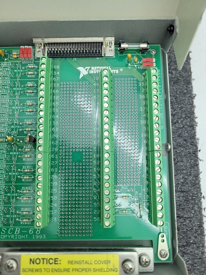National Instruments NI SCB-68 Shielded I/O Connector Block Screw Terminal