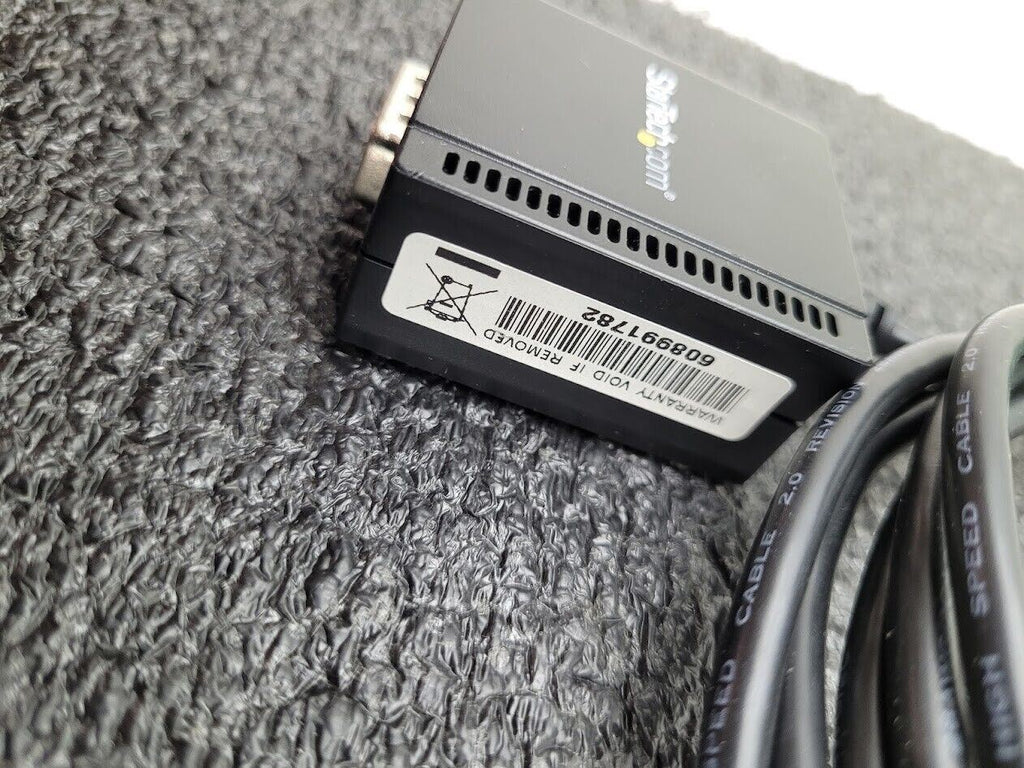 StarTech 1 Port USB to Serial RS232 Adapter Cable with COM Retention ICUSB2321F