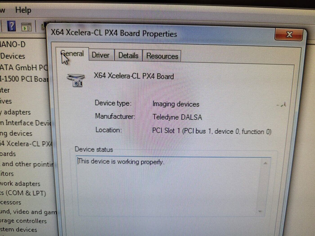 Teledyne DALSA Aquarlus CL PCIe x4 Frame Grabber OR-X4C0-XPD00 Tested, low hours