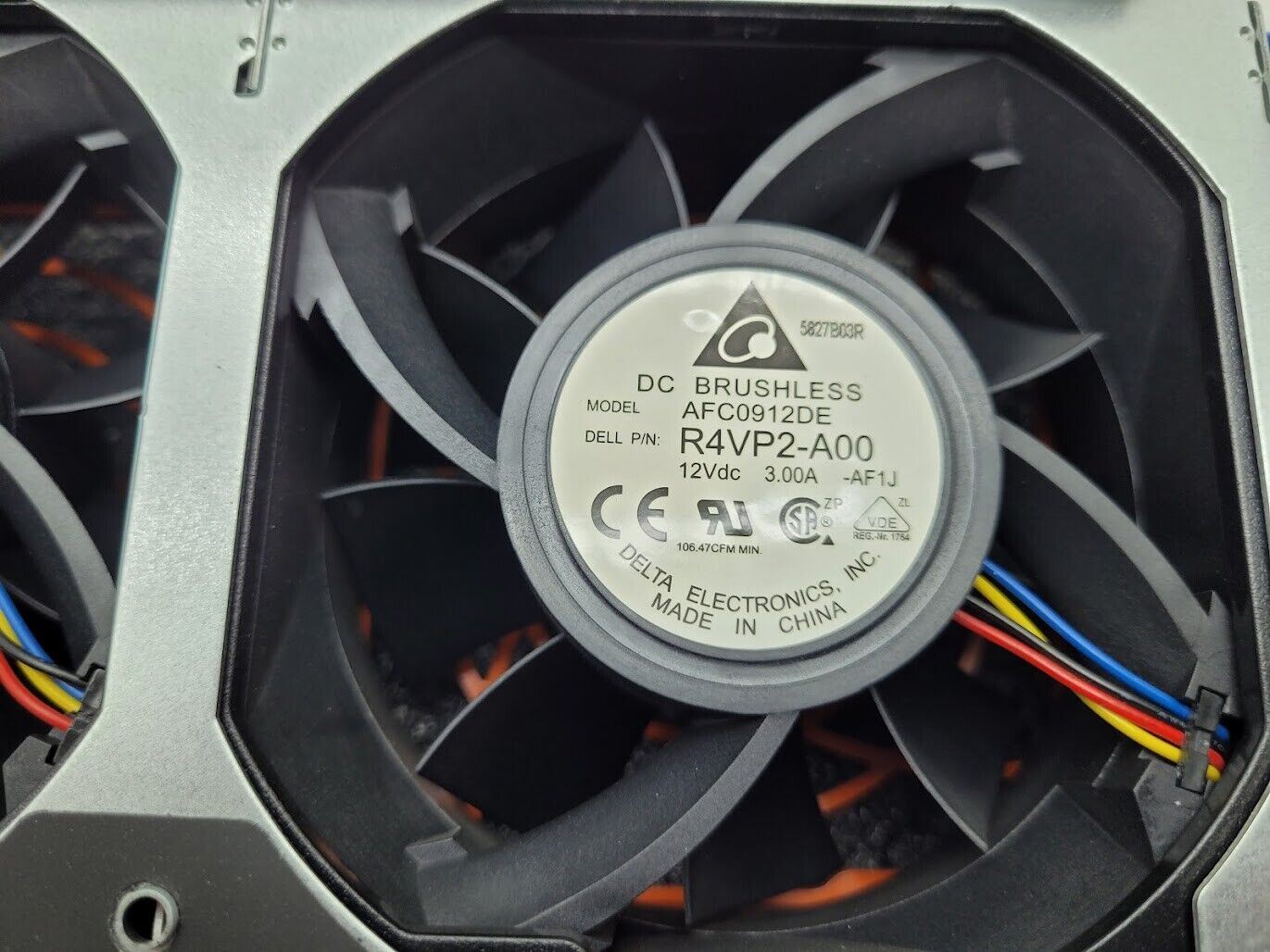 Dell PowerEdge T630 Server GPU Fan Kit 56F1P 056F1P, Working Pull, Tested, Clean