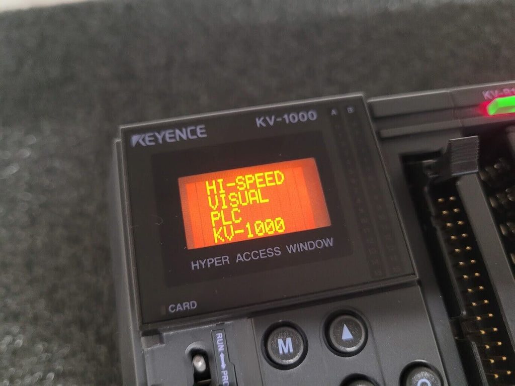 KEYENCE KV-1000 KV-B16XA KV-B16RA KV-L20R DIN Rail PLC Tested Working