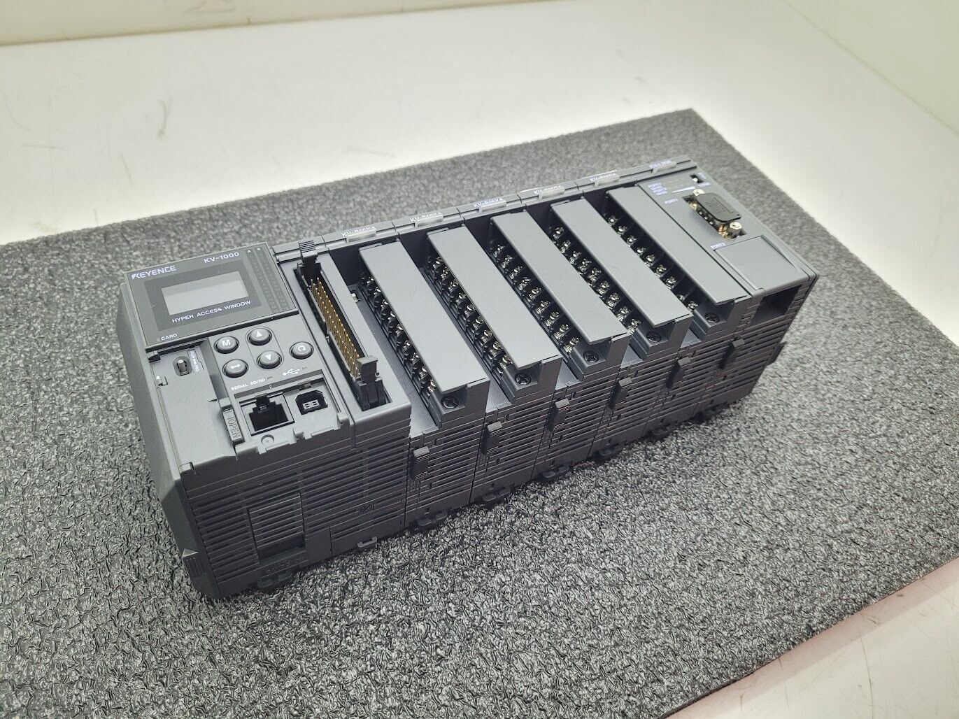 KEYENCE KV-1000 KV-B16XA KV-B16RA KV-L20R DIN Rail PLC Tested Working