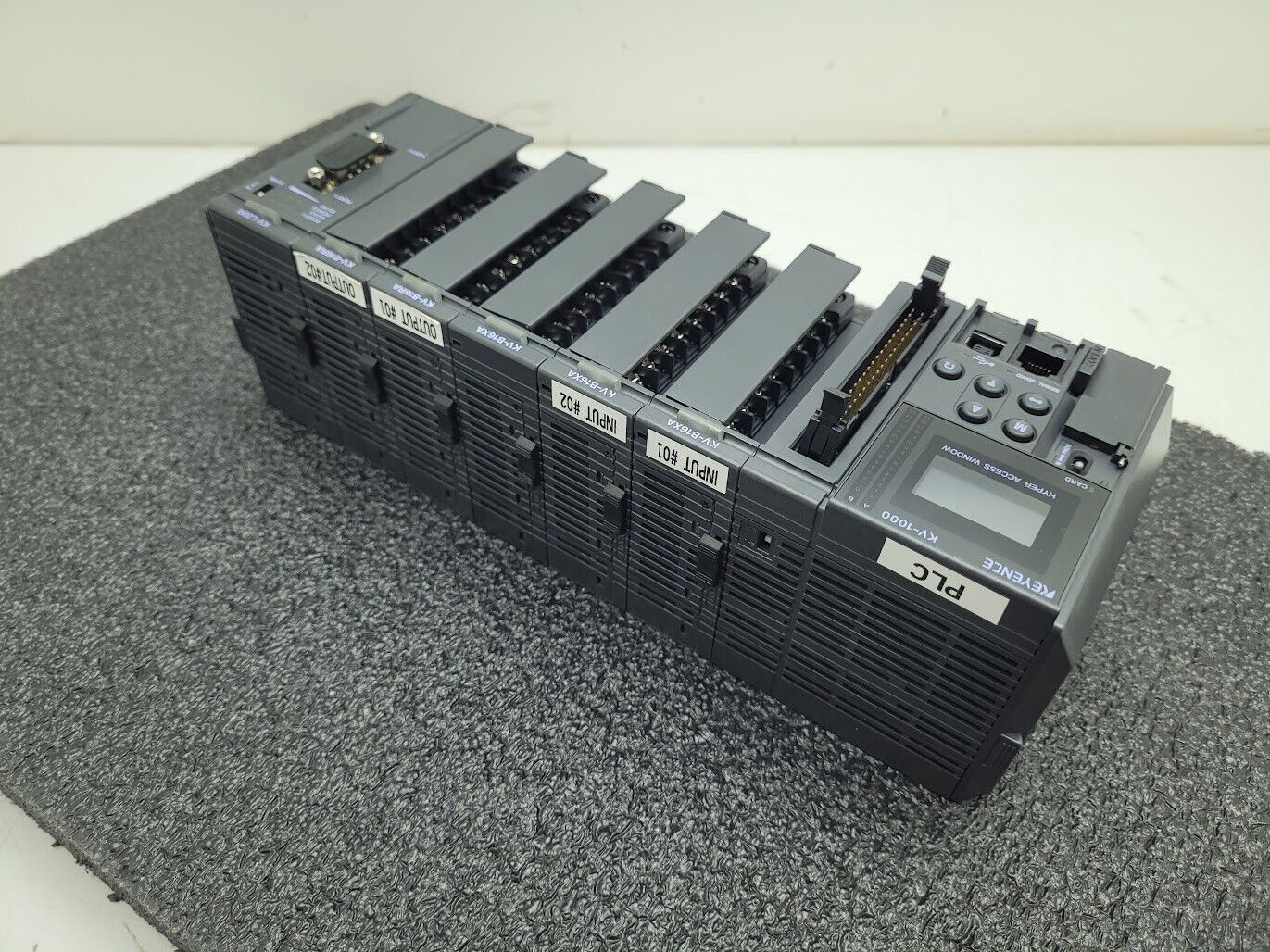 KEYENCE KV-1000 KV-B16XA KV-B16RA KV-L20R DIN Rail PLC Tested Working