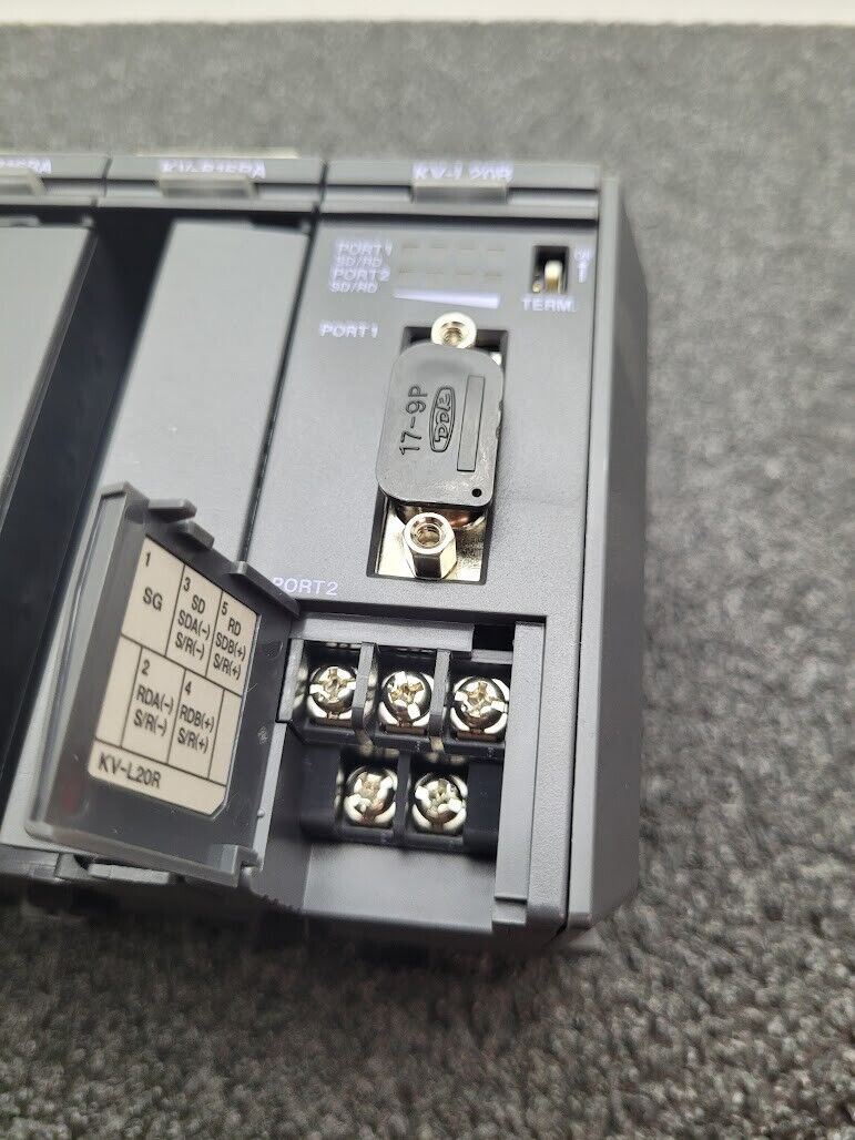 KEYENCE KV-1000 KV-B16XA KV-B16RA KV-L20R DIN Rail PLC Tested Working