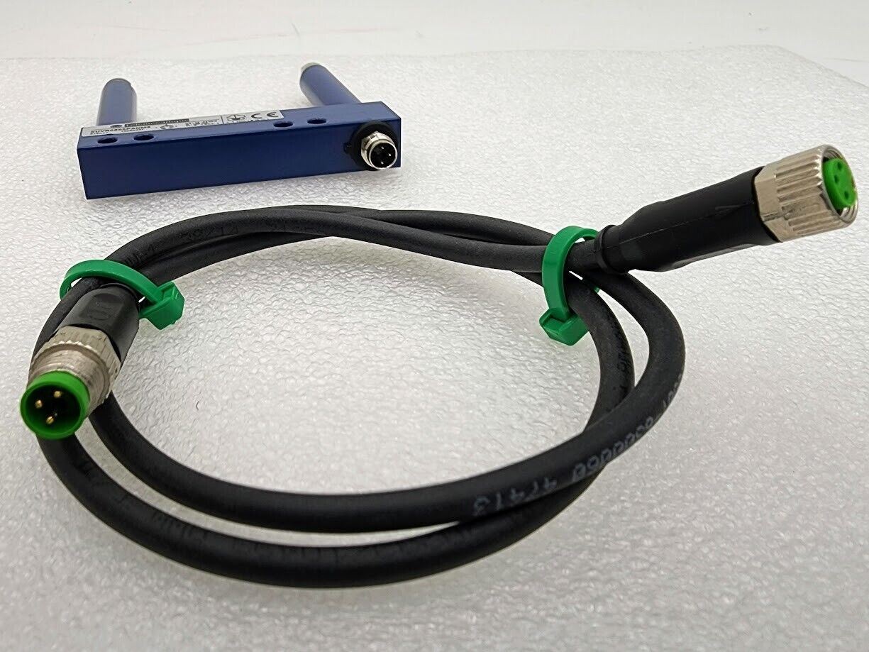 Telemecanique XUVR0605PANM8 Photoelectric Fork Sensor w Female to Male M8 Cable