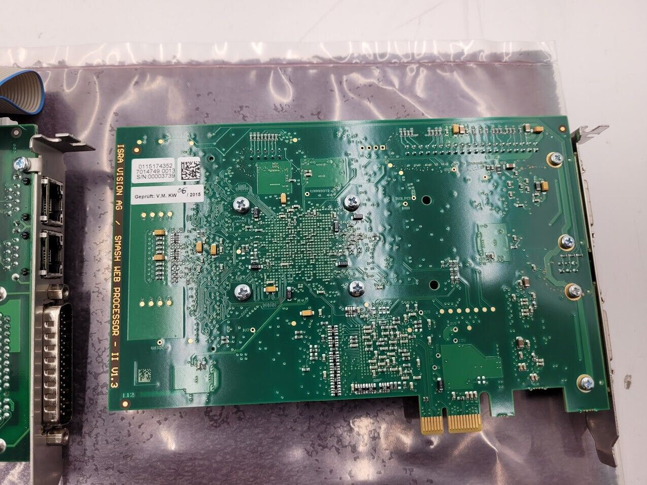 ISRA Vision AG Smash Web Processor II V1.3 Digital Imaging Camera PCI Card