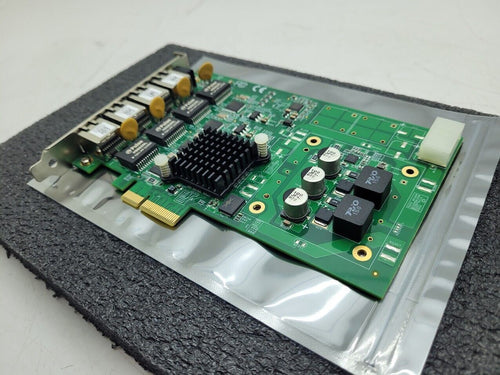 ADLINK PCIE-GIE64+ 51-18519-0A20 Ethernet Camera Image Capture Card 4 Port