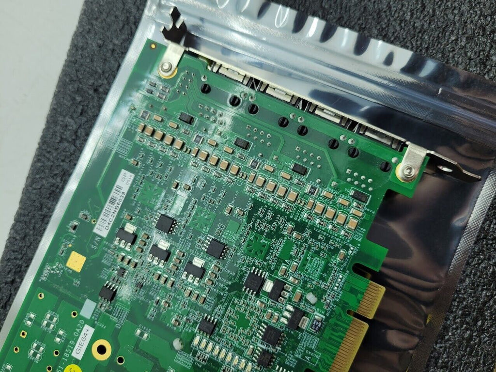 ADLINK PCIE-GIE64+ 51-18519-0A20 Ethernet Camera Image Capture Card 4 Port