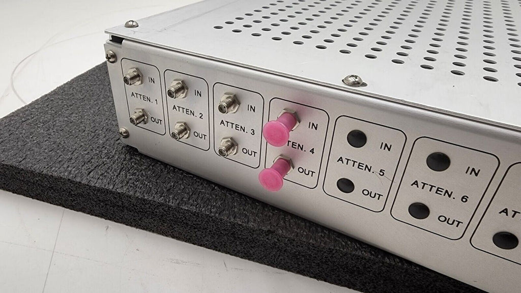 JFW 50PA-128-04 Programmable 4x Attenuator 200Mhz-6Ghz 0-95dB 19" Rack Mount