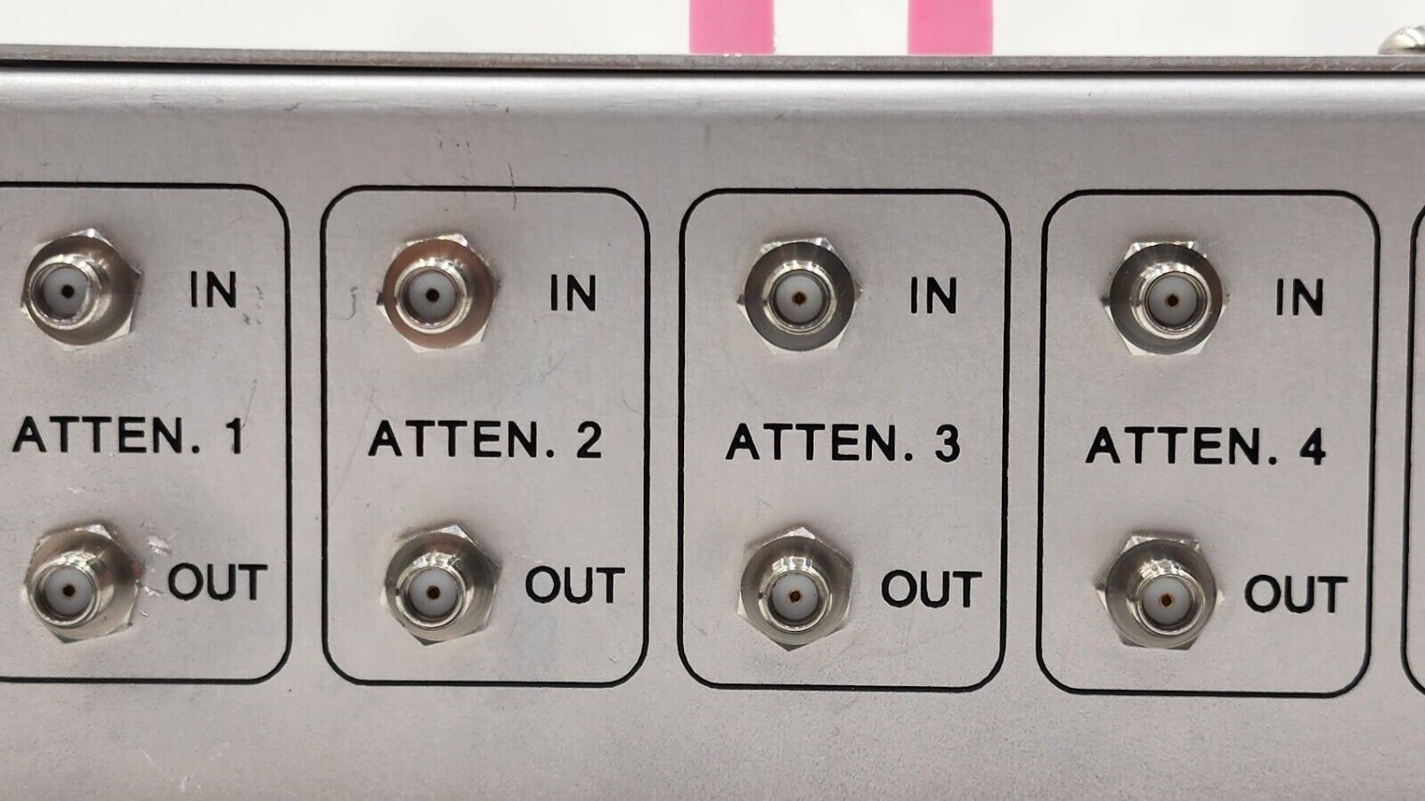 JFW 50PA-128-04 Programmable 4x Attenuator 200Mhz-6Ghz 0-95dB 19" Rack Mount