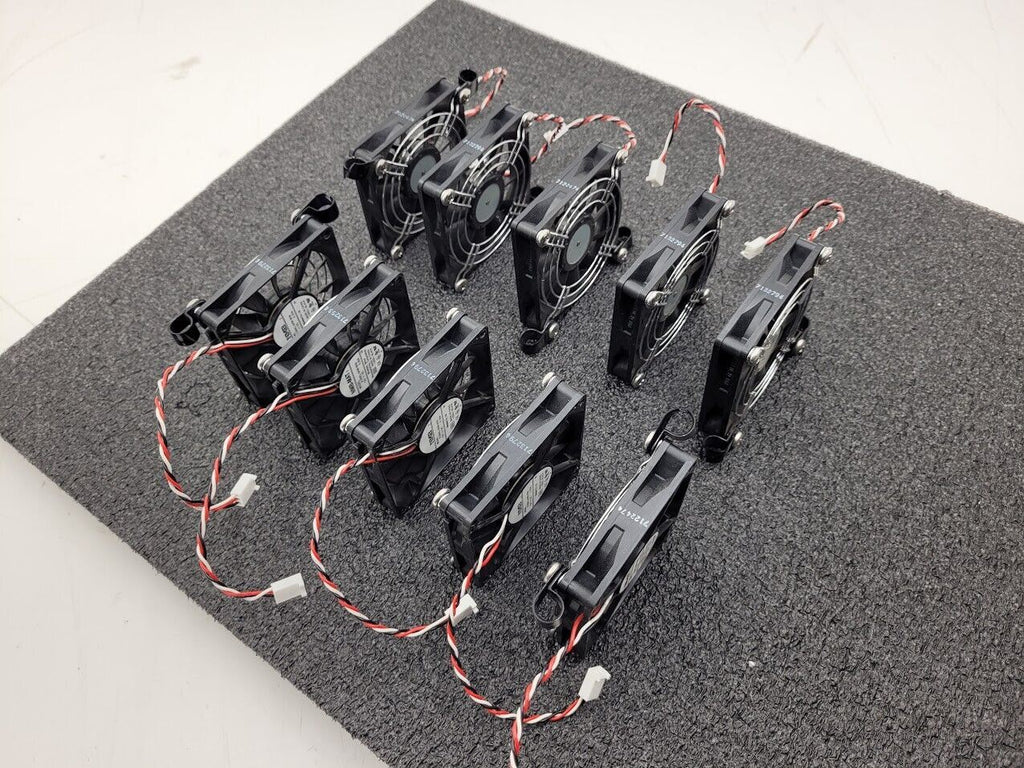 Lot of 10 NMB-MAT 3106KL-04W-B59 Brushless 12VDC Fan 0.30A w/grate, Working Pull