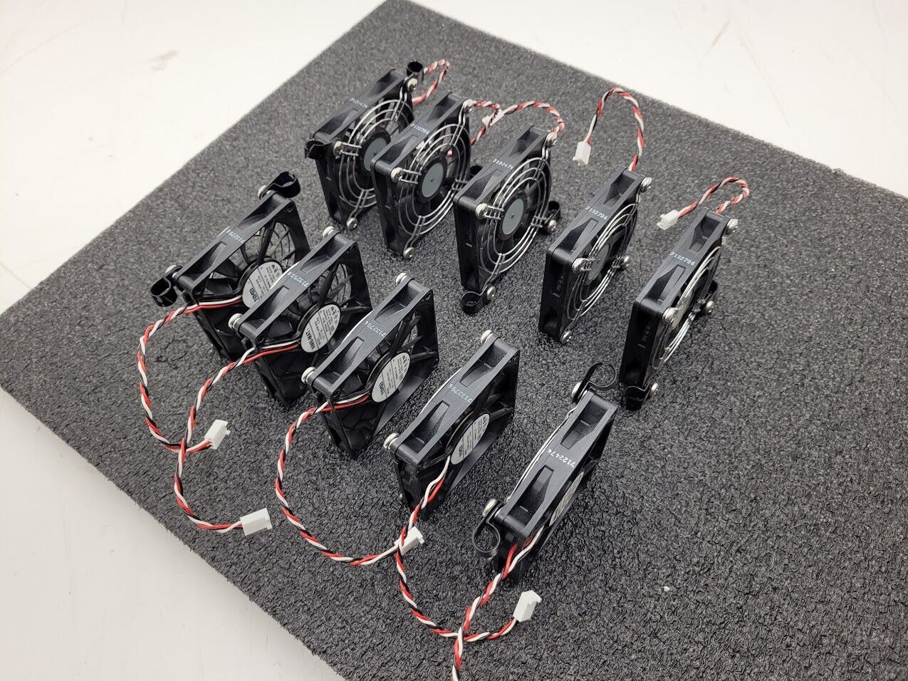 Lot of 10 NMB-MAT 3106KL-04W-B59 Brushless 12VDC Fan 0.30A w/grate, Working Pull