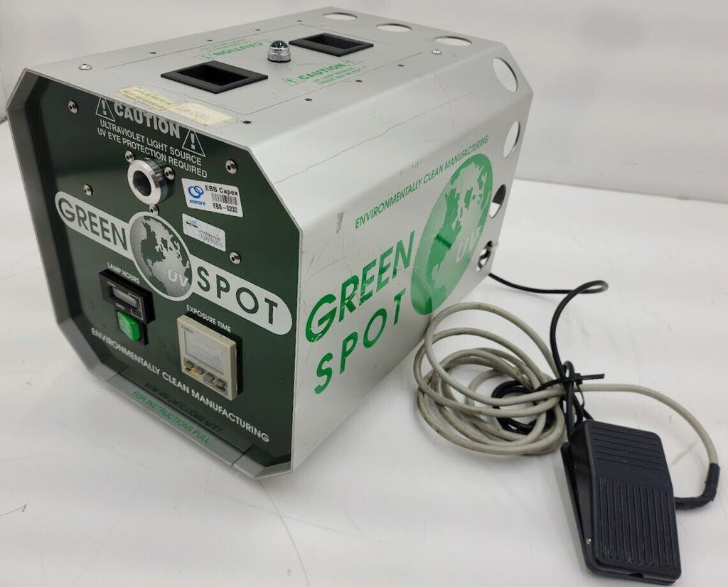 American Ultraviolet GREEN SPOT UV Curing System w/ Timer and Foot Pedal NO Lamp